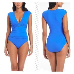 Bleu by Rod Beattie Mio Cap Sleeve One Piece Swimsuit